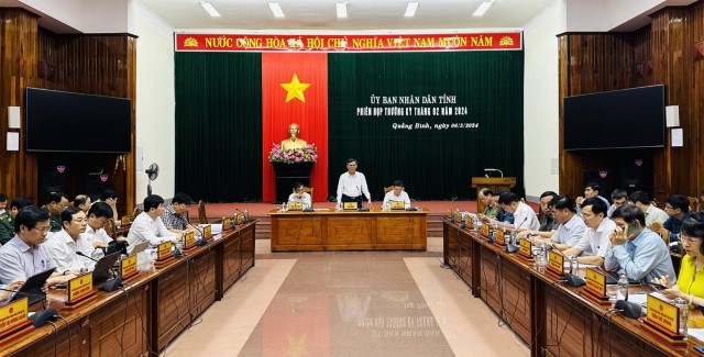 UBND tỉnh họp phiên thường kỳ tháng 2 năm 2024